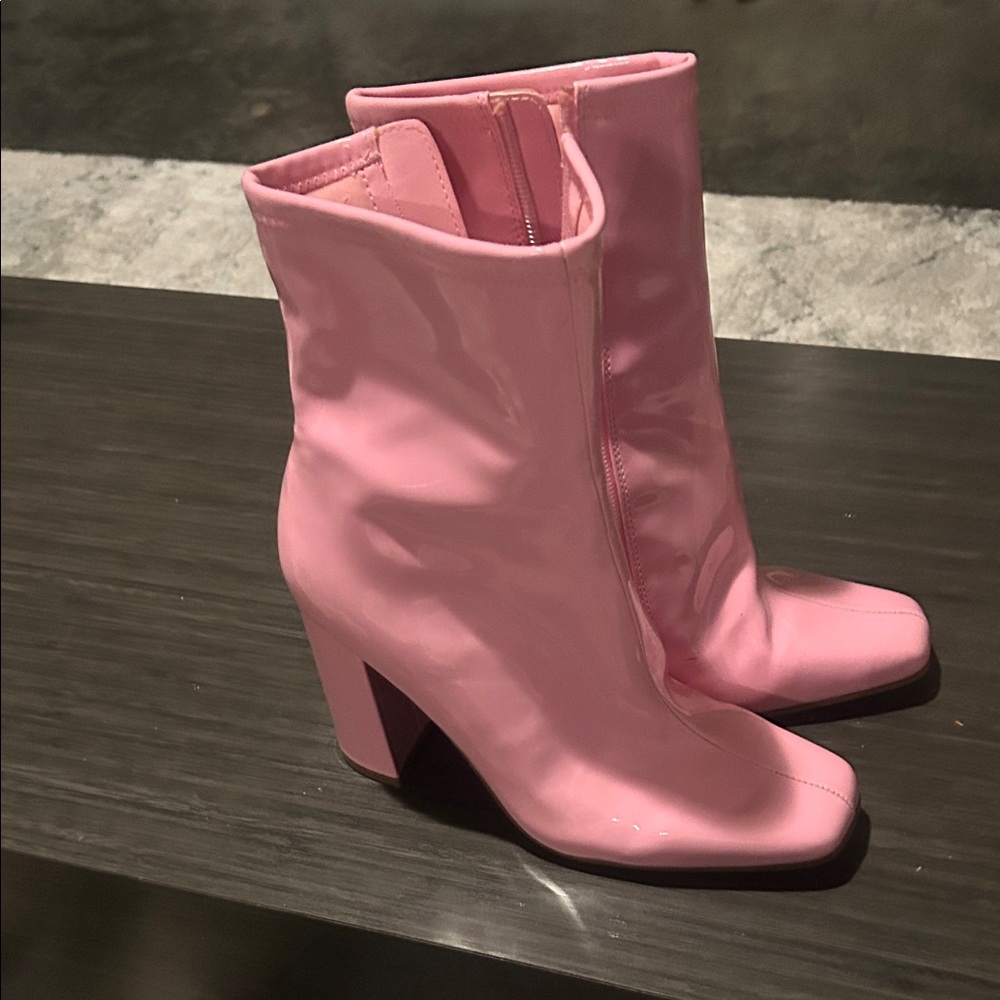 Pink Ankle Boots
